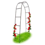 Relaxdays 10018871 Arche à Rosiers Plantes Grimpantes Métal/Acier 2,4 m