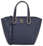 Tommy Hilfiger Femme Cabas Sac Timeless Med Moyen, Multicolore (Space Blue), Taille Unique