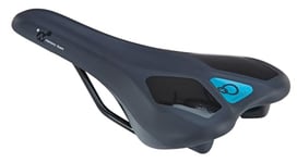 Prophete Selle de VTT avec Mousse à mémoire de Forme - Selle de VTT légère, Ergonomique et étroite pour Position Assise Sportive, 279 x 142 mm, Selle de vélo Confortable pour la Montagne et Le Trail