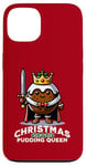 Coque pour iPhone 13 Pudding de Noël Reine drôle de pudding aux prunes dessert britannique