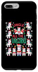 Coque pour iPhone 7 Plus/8 Plus Licornes de Noël Jingle All The Unicorns Squad Party Funny