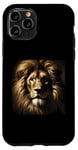 Coque pour iPhone 11 Pro Chemise lion africaine pour femmes, hommes, enfants, animaux sauvages, roi chat sauvage