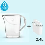 Dafi Atria Classic 2.4l Water Filter Table Jug With 3 Cartridges White
