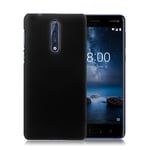 Nokia 8 Enfärgat fodral - Svart