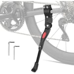 Béquilles pour Vélo, 24 à 29'' Béquilles de vélo Réglable en Alliage d'aluminium,Hauteur réglable avec Pied en Caoutchouc Antidérapant,Convient pour