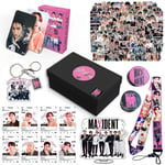 Stray Kids Nya Album Maxident Presentbox Set Kpop Merchandise Foton Lanyard Nyckelring Presenter till Skz Fans A A