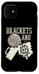 Coque pour iPhone 11 Supports de basket-ball universitaire et boisson de tournoi de mars de bière