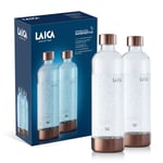 LAICA Sparkling Water Maker Spare Bottle, 2 pack, 1L Capacity