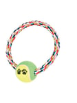 Trixie Rope Ring with Tennis Ball 6.4cm assorted colours
