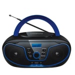 Kannettava mini-cd-soitin Bluetooth-kaiutin Mp3 Usb Fm-radio Langaton kuulokemikrofoni Lisästereokaiutin | Kannettava kaiutin (musta)