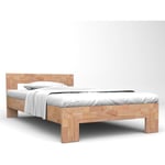 Lit double pour adulte Cadre de lit - 160x200 cm Bois de chêne massif BV628774