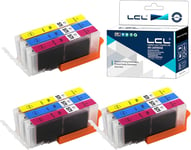 Cartouche d'encre Compatible CLI-571 CLI-571XL CLI-571XLC CLI-571XLM CLI-571XLY (3Cyan 3Magenta 3Jaune) Remplacement pour Canon PIXMA TS5050 TS5051 TS5053 TS5055 MG5700 MG5750 MG5751 MG5752