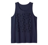 Climbing Vine Leaves Black Cut Out Tank Top