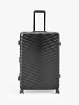 John Lewis Como 4 Wheel Medium Suitcase, 95L, Black