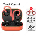 T20 sans fil Bluetooth écouteur sport étanche TWS sans fil casque HiFi stéréo écouteurs antibruit casque avec Mic-T40 Red-touch