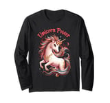 Cute Girl's Magical Unicorn Power Long Sleeve T-Shirt