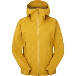 Skalljakke til dame M Rab Downpour Light Jacket W 12 Sahara