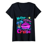 Womens Mother Daughter Cruise Graphic Adventure Fun V-Neck T-Shirt