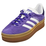 adidas Gazelle Bold Womens Purple Fashion Trainers - 9 UK