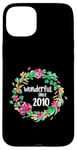 Coque pour iPhone 15 Plus Wonderful Since 2010 15th Birthday Flower Born In 2010