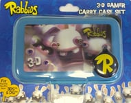 Raving Rabbids 3D EVA Gamer Carry Game Case Set 4 piece for Nintendo 3DS DSi NEW