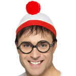 Where's Wally? Hat + Glasses Set Instant Fancy Dress Costume Kit One Size