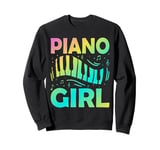 Music Lover Keyboard Pianist Funny Piano Girl Musician Gifts Sweatshirt