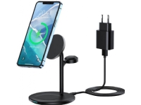 Choetech induktiv laddningsstation 3in1 iPhone 12/13/14, AirPods Pro, Apple Watch svart (T585-F)