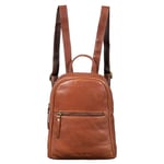 STILORD 'Scarlett' Sac a Dos Femme Cuir Petit Sac a Main Femmes Porte à l'épaule Shopping Backpack Daypack Retro Cuir Véritable, Couleur:texas - marron