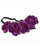 Hårband Hairband Blossom Big - Purple