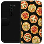 Tegnebogsetui til Xiaomi Redmi Note 8 Pro  med Pizza motiv