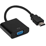 Câble Adaptateur Da HDMI Mâle VGA Femelle Convertisseur HD Moniteur + Câble Jack