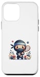 Coque pour iPhone 12 mini Squash mignon de jeu de court de tennis Ninja