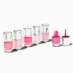 Claire's Mini vernis à ongles monochrome rose Barbie - Lot de 6