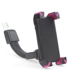 FQYYDD Phone Holder Motorcycle Bracket Non-Slip Handlebar Mounting Mobile Phone Holder 3.5-7 Inch Universal Mobile Phone Holder Rosered