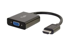 C2G HDMI to VGA Adapter - HDMI to VGA Converter - M/F - videokonverterare - svart