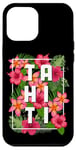 Coque pour iPhone 15 Pro Max Tahiti Bora Bora Souvenir floral vintage