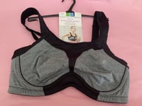 Marks & Spencer Active 34C new light grey mix extra high impact sports bra