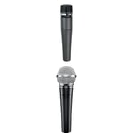 Shure SM57 Cardioid Dynamic Instrument Microphone with Pneumatic Shock Mount, A25D Mic Clip & SM58-LC Cardioid Dynamic Vocal Microphone with Pneumatic Shock Mount, Spherical Mesh Grille