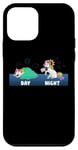 Coque pour iPhone 12 mini Sleep All Day Play Games All Night Unicorn Gamer