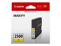 Canon Pgi-2500 Y - 9.6 Ml - Gul - Original - Bläcktank - För Maxify Ib4050, Ib4150, Mb5050, Mb5150, Mb5155, Mb5350, Mb5450, Mb5455