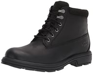 UGG Men's Biltmore Mid Plain Toe BOOT, Black Leather, 6 UK