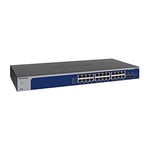 NETGEAR (XS724EM) Plus Switch 10gb Ethernet | Web Manageable Series Plus avec 24 Ports Multi-Gigabit | 2 ports SFP+ 10 Gigabit, positionnement sur un bureau ou en rack, et protection à vie