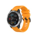 KOMI Watch Band compatible with Garmin Fenix 6 GPS / 6 Sapphire / 6 PRO/Fenix 5 & 5 plus/instinct, Silicone Quick Release Sport Fitness Replacement Straps(yellow)