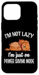 Coque pour iPhone 16 Pro Max Funny Power Saving Ruby Cavalier King Charles Spaniel Lover