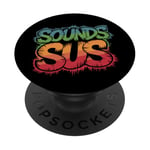 Sounds Sus Gaming Meme Video Game Funny PopSockets Adhesive PopGrip