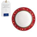 Villeroy & Boch – Toy's Delight Specials Soup Plate, deep Plate for soups, Salads and Pasta, deep Pasta Plate, Porcelain Plate, Christmas Tableware, 23 cm Ø, Dishwasher-Safe, Microwave-Safe