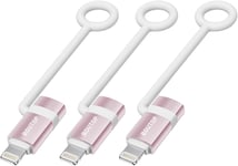 2023 [Certifié Apple Mfi] Adaptateur Usb C Vers Lightning 36w Pour Une Charge Rapide Compatible Avec Iphone, Ipad-[3 Paquet, Rose]