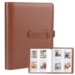 128 Pockets Photo Album for Fujifilm Instax Mini 11 12 9 8+ 8 7S Instant Camera (Brown)