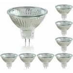 Fei Yu - Pack de 8 12V Ampoules Halogènes Réflecteur GU5.3 50W, Dimmable Projecteur, Ampoule Spot Halogène MR16, 660LM, Blanc Chaud 2700K, 36